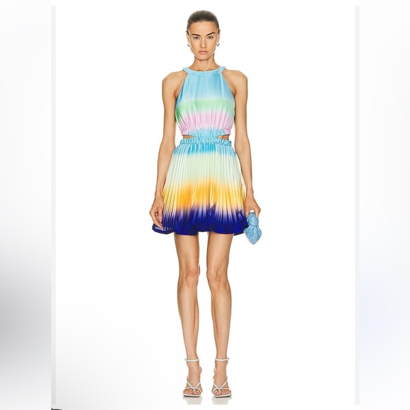 New! Jonathan Simkhai Multicolor Halter Dress